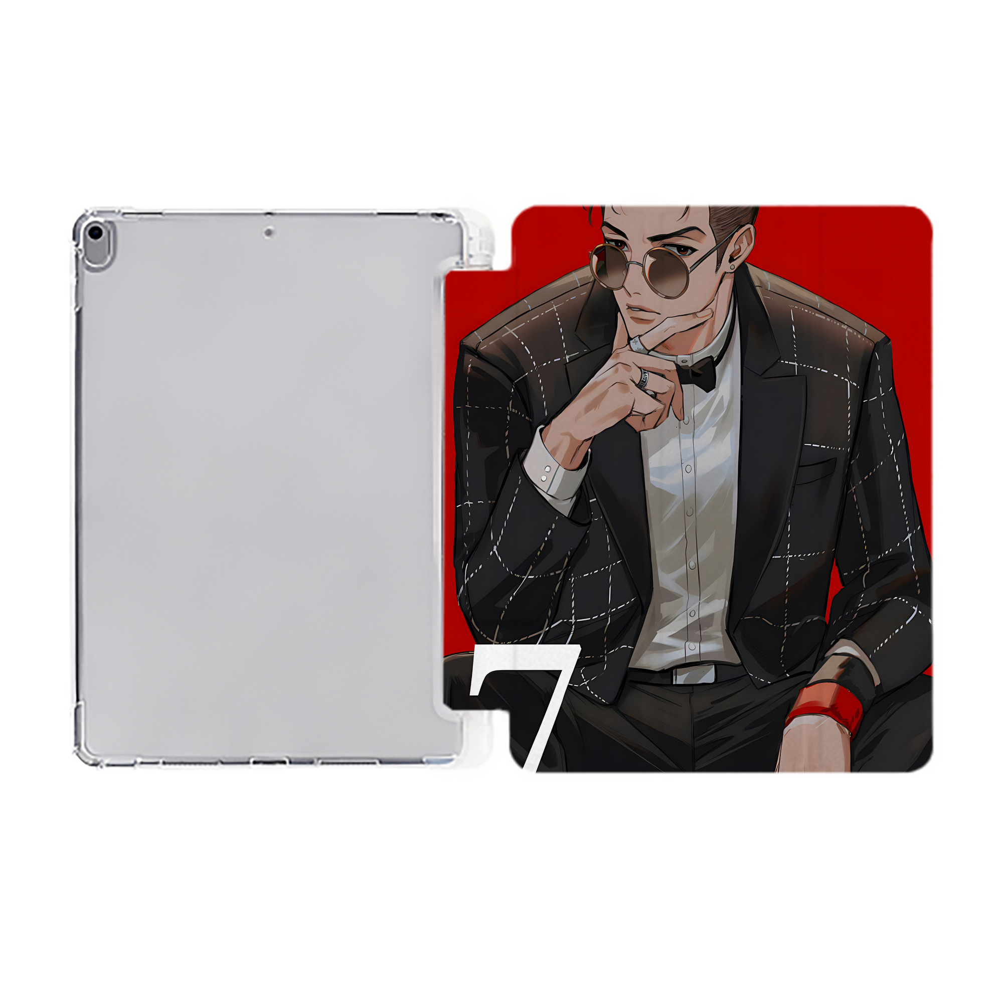 （画像用） SLAM DUNK／スラムダンク IPad ケース ペン収納付き 三つ折りスタンド PUレザー×シリコン 対応機種9.5/10.5/10.9インチ